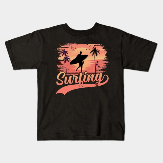 Surfing Kids T-Shirt by Alanside